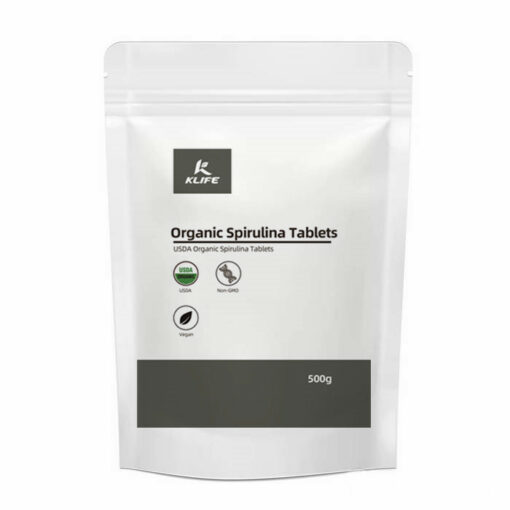 Organic Spirulina Tablets, 500 mg, 500 capsules, support the immune system, rich in vitamins, minerals, fatty acids, protein, chlorophyll and antioxidants, GMO and vegetarian free - Image 7