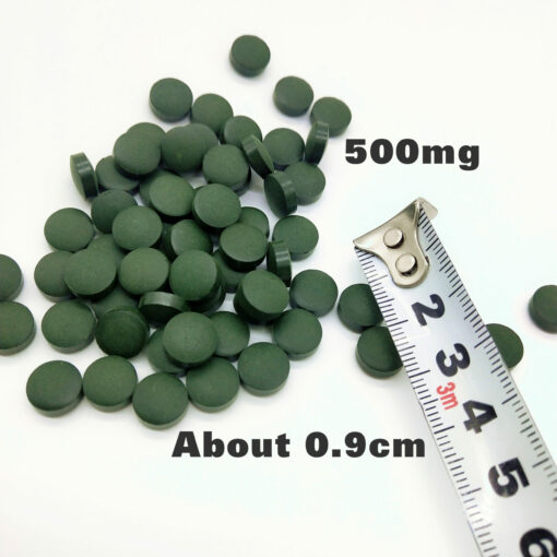 Organic Spirulina Tablets, 500 mg, 500 capsules, support the immune system, rich in vitamins, minerals, fatty acids, protein, chlorophyll and antioxidants, GMO and vegetarian free - Image 3