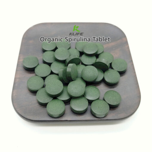 Organic Spirulina Tablets, 500 mg, 500 capsules, support the immune system, rich in vitamins, minerals, fatty acids, protein, chlorophyll and antioxidants, GMO and vegetarian free