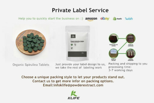 Organic Spirulina Tablets, 500 mg, 500 capsules, support the immune system, rich in vitamins, minerals, fatty acids, protein, chlorophyll and antioxidants, GMO and vegetarian free - Image 6