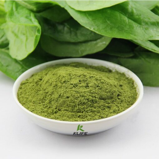 Organic spinach powder, rich in beneficial sulphur worms and chlorophyll, contains immune vitamin C, immune system booster, Non-GMO and vegetarian friendly